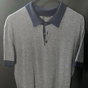 Zara Man Collar Short Sleeve Polo Shirt - Size XL